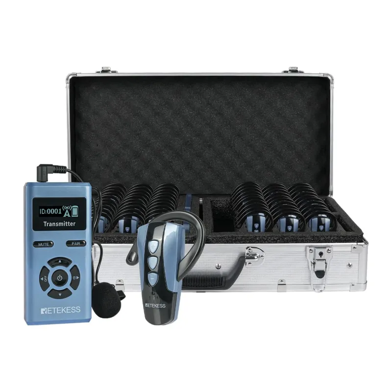  TT106S Récepteur Tour d'reille pour Système de Guide Touristique sans Fil Version Améliorée