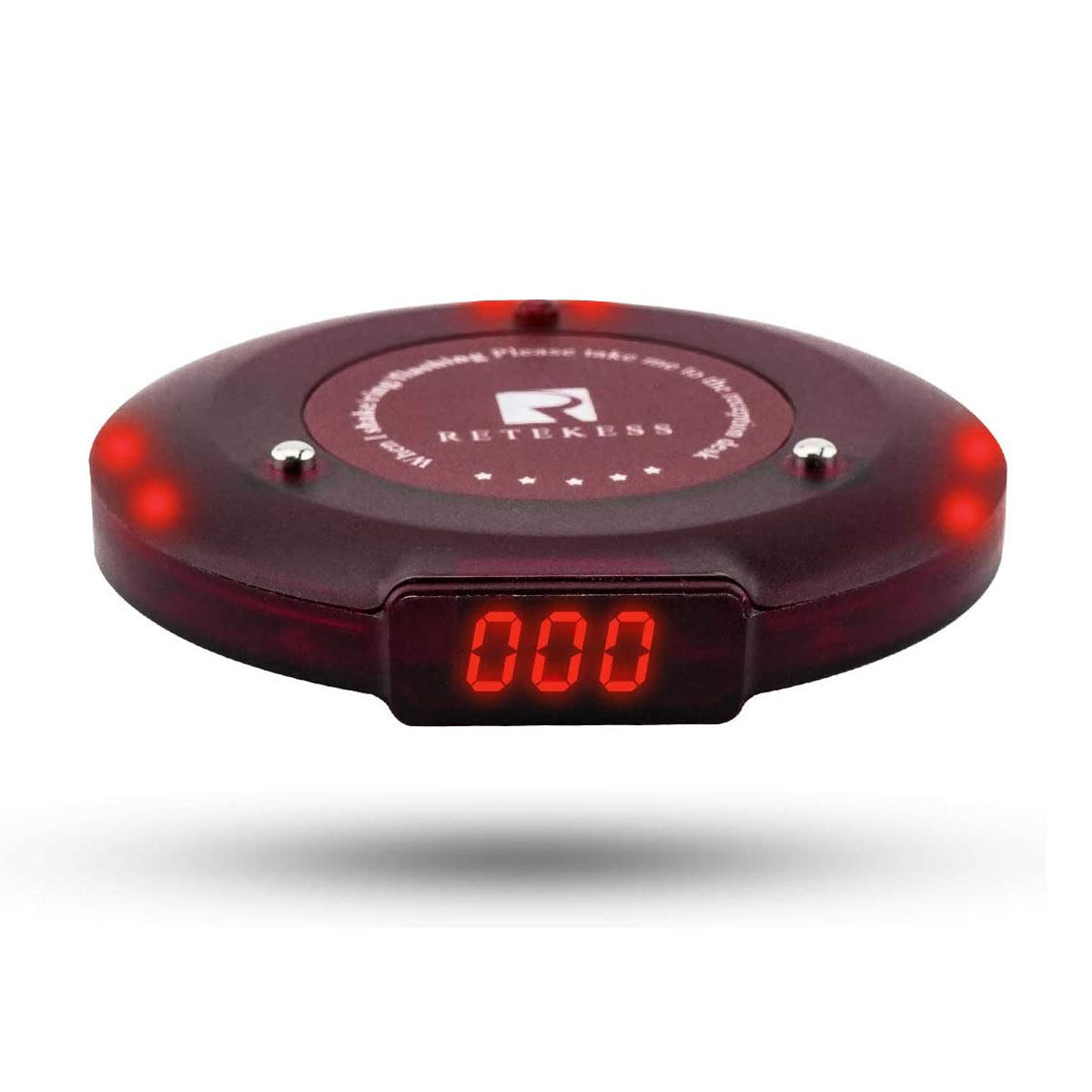 Retekess T119 Bipeur Restaurant Pager Coaster Récepteur Buzzer Rechargeable Compatible avec T119 Système d'Appel sans Fil (20 Pcs)