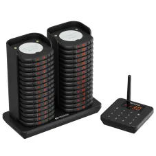 TD186 Système de Téléavertisseur Empilable pour Restaurant avec Support Amovible Anti-basculement