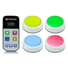 Retekess Système de Buzzer Quiz TM102 Boutons de Réponse Buzzer Pour Concours, Fête