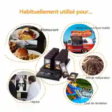 Retekess T112 Bipeur Restauration Supporte Jusqu'à 999 Bipeurs (1 Émetteur Clavier et 20 Pagers)