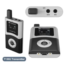 Retekess T130U T131U Systèmes Tour Guide Anti-interférence avec Boîtier de Chargement à 32 Emplacements (2 Émetteurs + 30 Récepteurs)