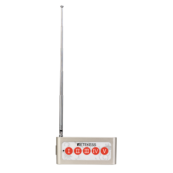 Retekess TD005 Bouton d'appel sans fil avec récepteur de montre TD112, Bipeur Staff pour la Cuisine