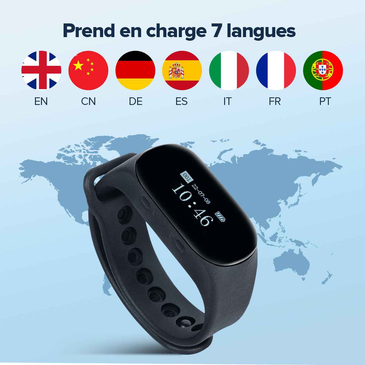 Retekess TD154 système d'appel sans Fil pour Serveur, Système d'Appel pour Cuisine, Clavier Émetteur Supporte Écrans Tactiles, Fonction d'Appel à Touche Unique, 7 Langues Montre pour Cuisine Restaurant