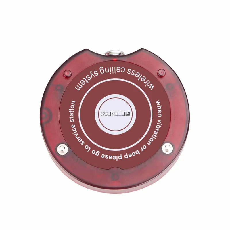 Retekess TD165 Bipeur Restaurant Système D’Appel, 999 Canaux Système d’Appel sans Fil Pager System, Longue Portée 300M, 10 Pagers Rechargeable Pager, 3 Mode d'Appel, Restaurant,Café,Usine, Clinique