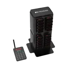 Retekess TD177 Matrice Système de Bipeur Modèle Mural Indépendant Amélioré Programmation en un Clic Bipper Restaurant pour, Hôtel, Campings, Bar