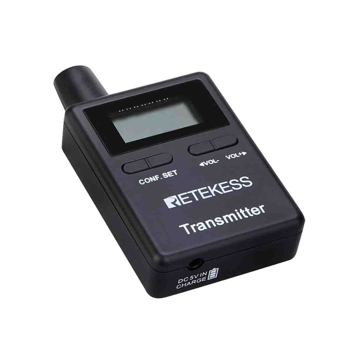 Retekess TT109 Système Audio de Visite Guidée Pour Musée Rechargeable à Longue Portée Pour les Visites Guidées et l'interprétation