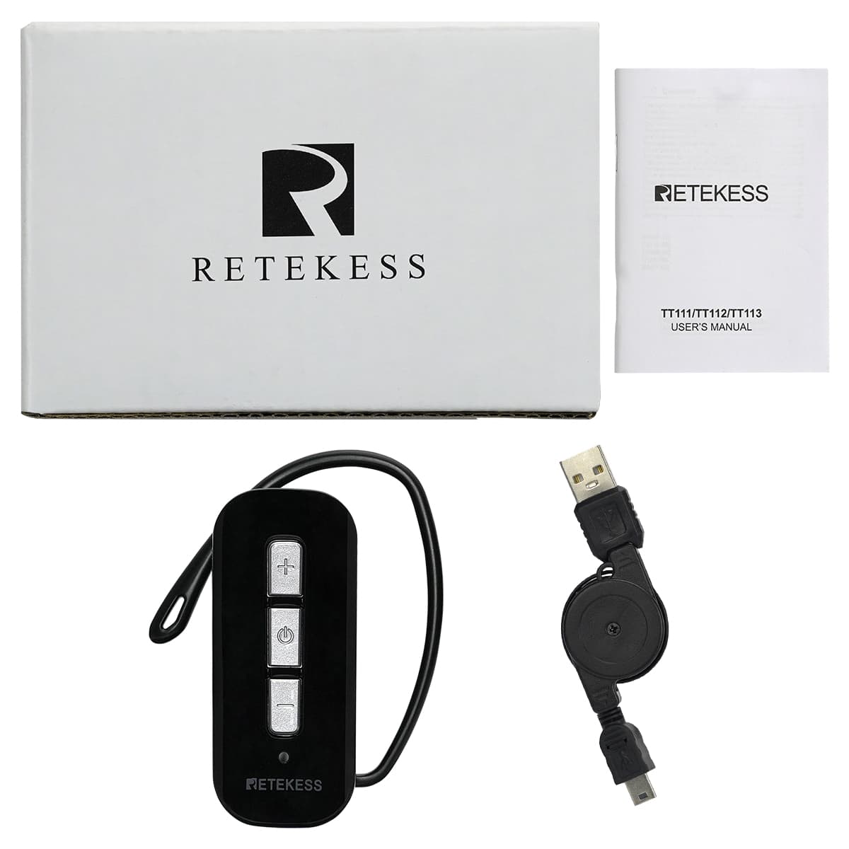 Système Radio pour Groupe Retekess TT112 TT111 Whisper pour l'Europe avec Mini-récepteur à Crochet D'oreille