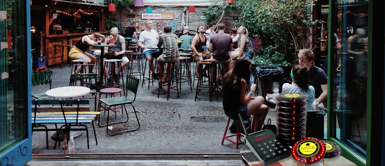Cet été, un bon partenaire pour le jardin de la bière-système d'appel sans fil 