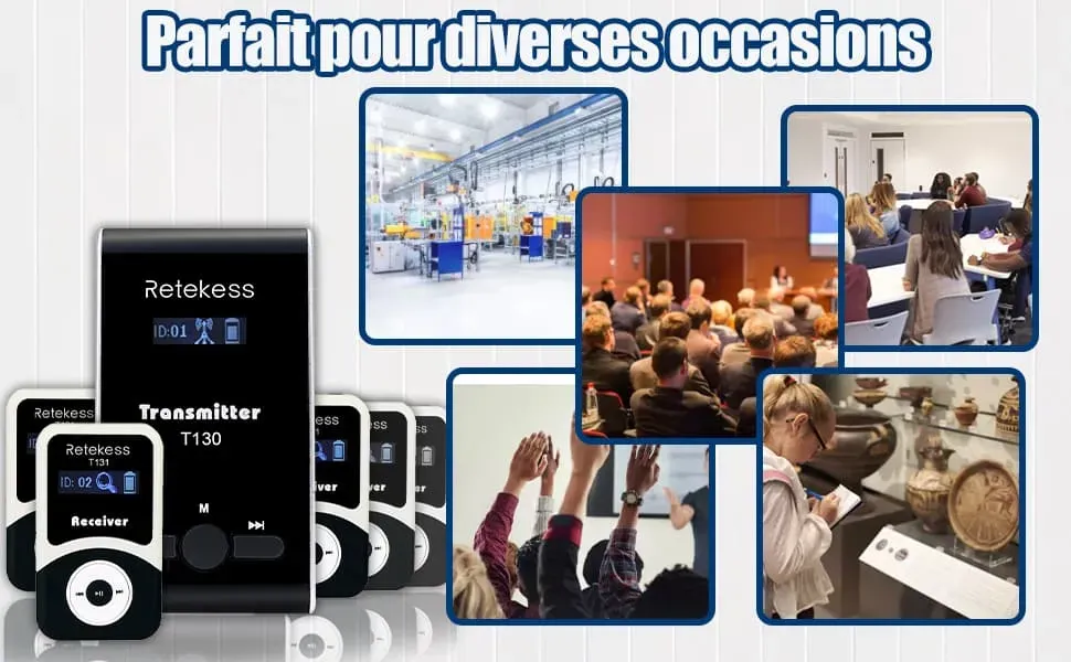 Retekess T130-T131 Système de Guide Touristique 
