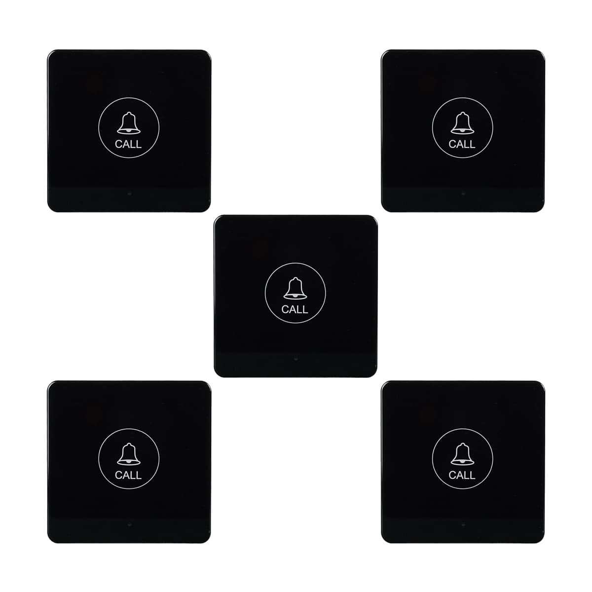 Retekess TD033 Sonnettes d'appel de Restaurant, 5 Boutons d'appel pour Restaurants, Hôtels, Centres de Villégiature