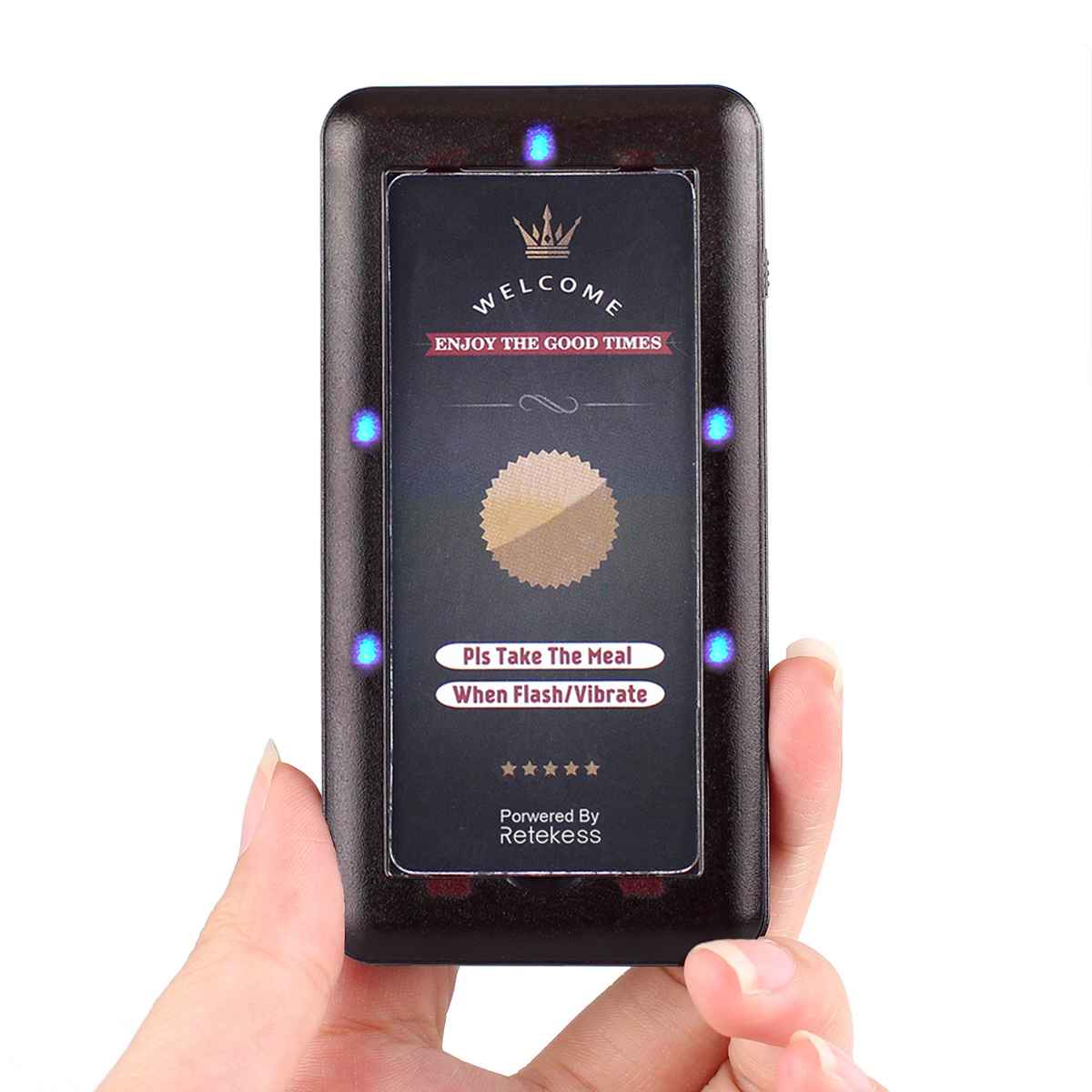 Retekess T115 Pager Bipeur Récepteur pour T115 Système d’Appel sans Fil (5 Pagers)