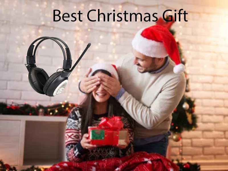 Retekess TR101 Portable Radio with Headphones, FM Battery Radio, Foldable, Lightweight, Support AUX, for Listening Test, Students, Sports, (Black and White)