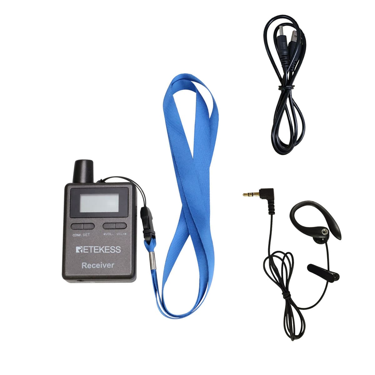 Retekess Récepteur du Guide Touristique sans Fil Compatible avec le Système de Guide Touristique TT105