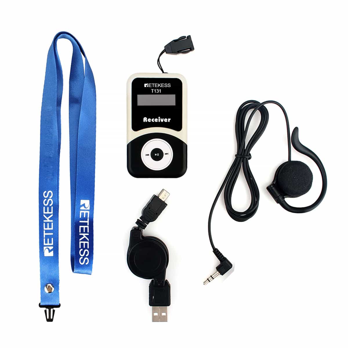 Retekess T131 10 Récepteurs Compatible avec le Système de Guide Touristique sans Fil T130-T131