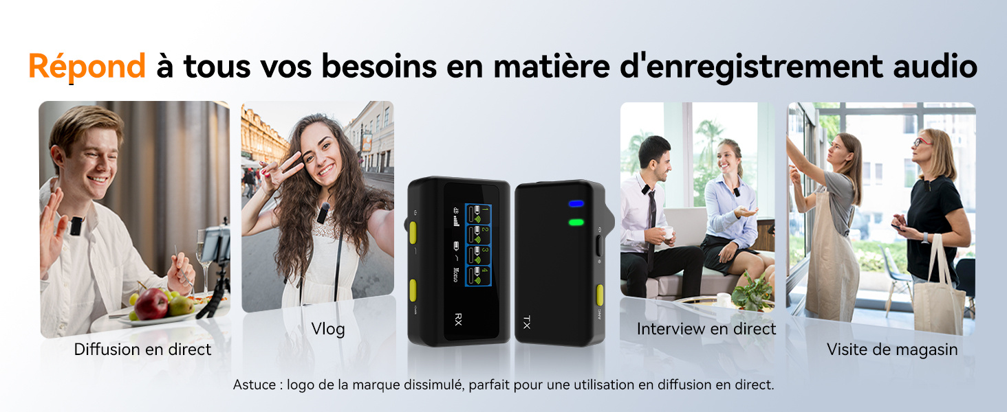 Microphone Cravate SVMic D4 pour Streaming en Direct - Description du Produit