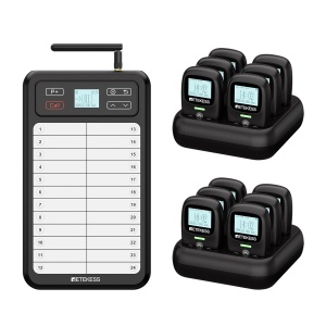 TD037 TD114 Système de Pager Restaurant, Emetteur Cuisine et Pager Serveur