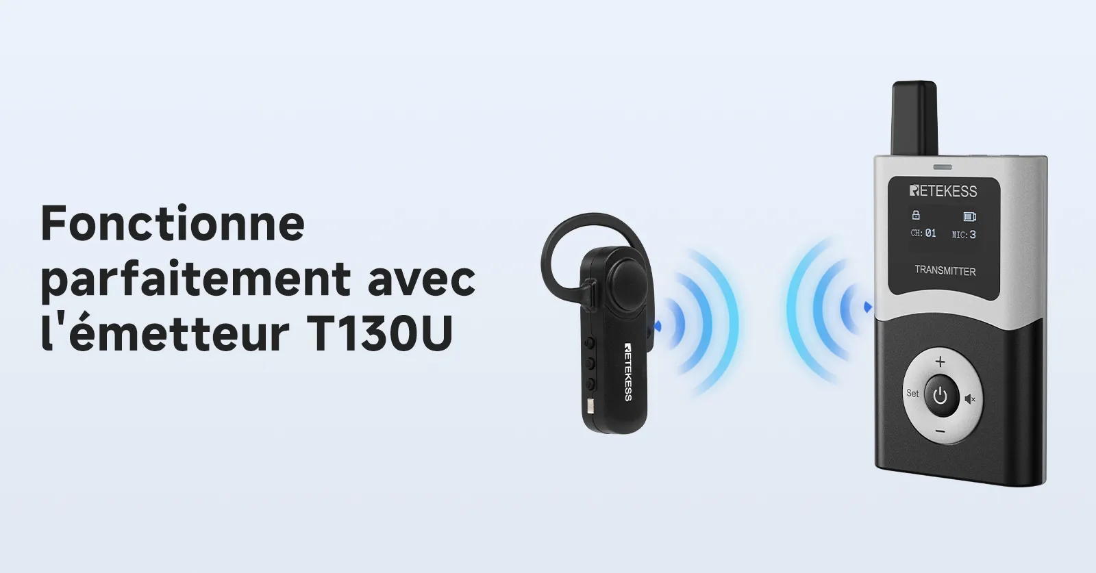 Récepteur compatible avec émetteur T130U