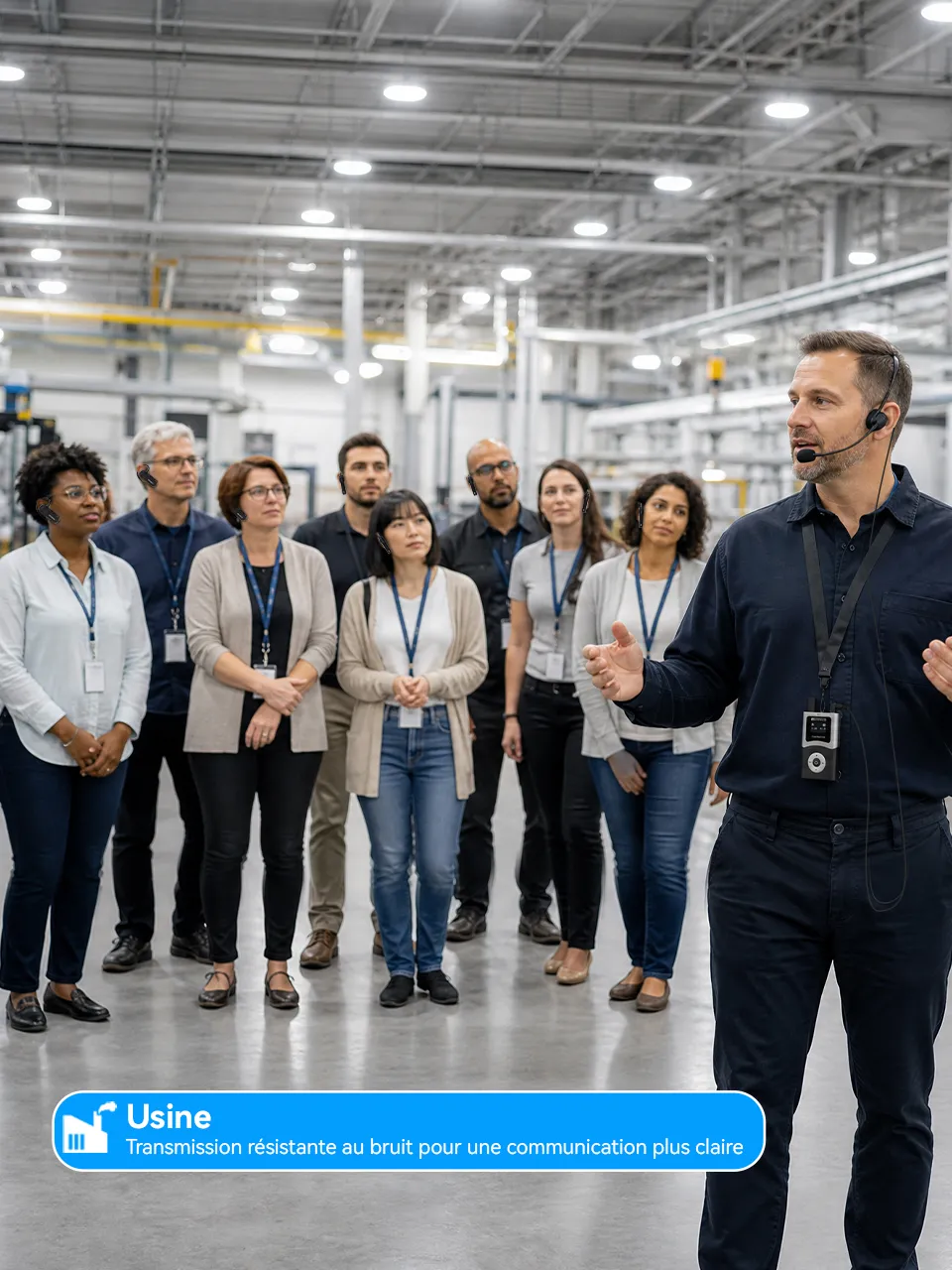 Système tour guide pour visite d’usine et formation