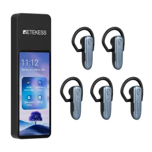 TT136 Appareil De Traduction Audio Multilingue Pour Groupes, Interprétation IA En Temps Réel En 120 Langues, Système De Traduction Pour Tours Et Conférences One-To-Many, Diffusion Double Canal, Longue Portée 2.4G, Disponible en septembre