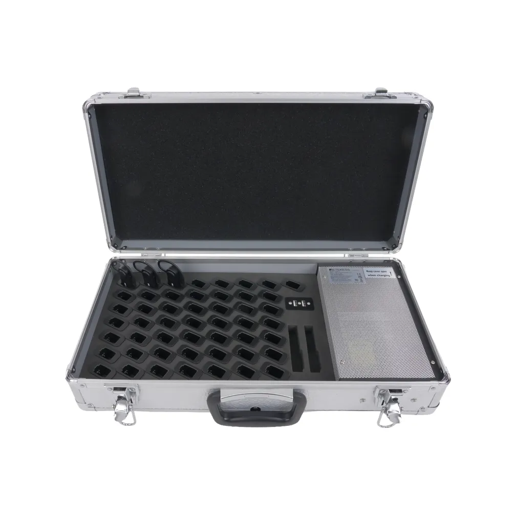 TT037A Mallette En Aluminium Avec Charge Et Rangement Pour 2 À 50 Appareils T131R, Idéale Pour L’Organisation Multi-Appareils