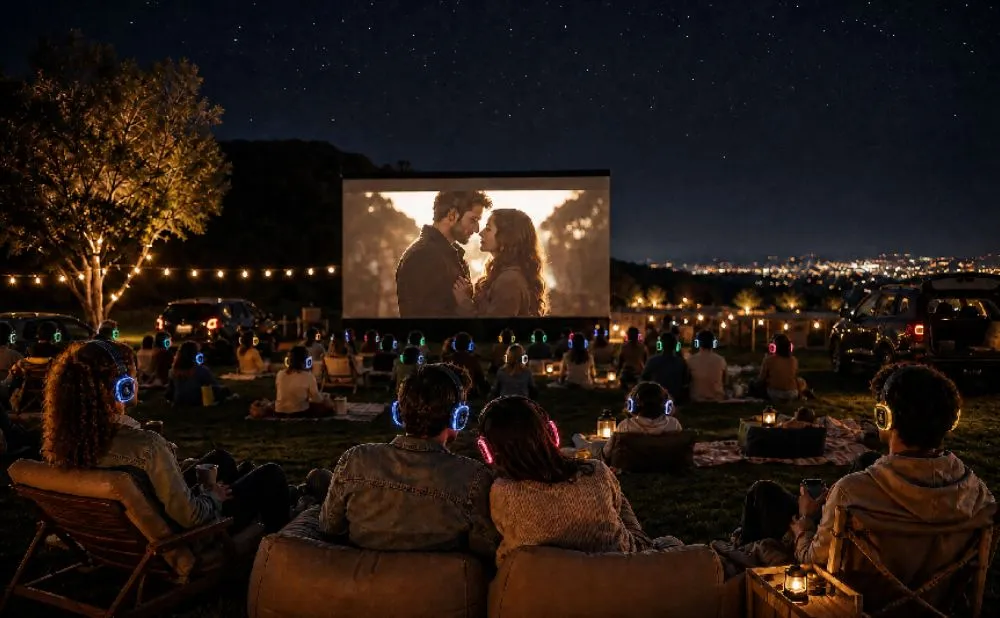 L’avenir du cinéma en plein air : pourquoi les cinémas drive-in passent aux casques silent disco