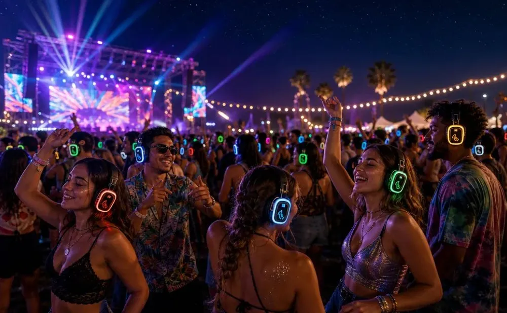 Pourquoi la disco silencieuse multi-canal casqueest idéale pour les grands festivals