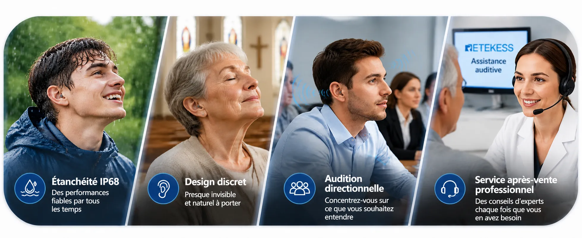 Aide Auditive RIC TE105 : une Expérience Auditive Personnalisée pour les Pertes Auditives Modérées à Sévères