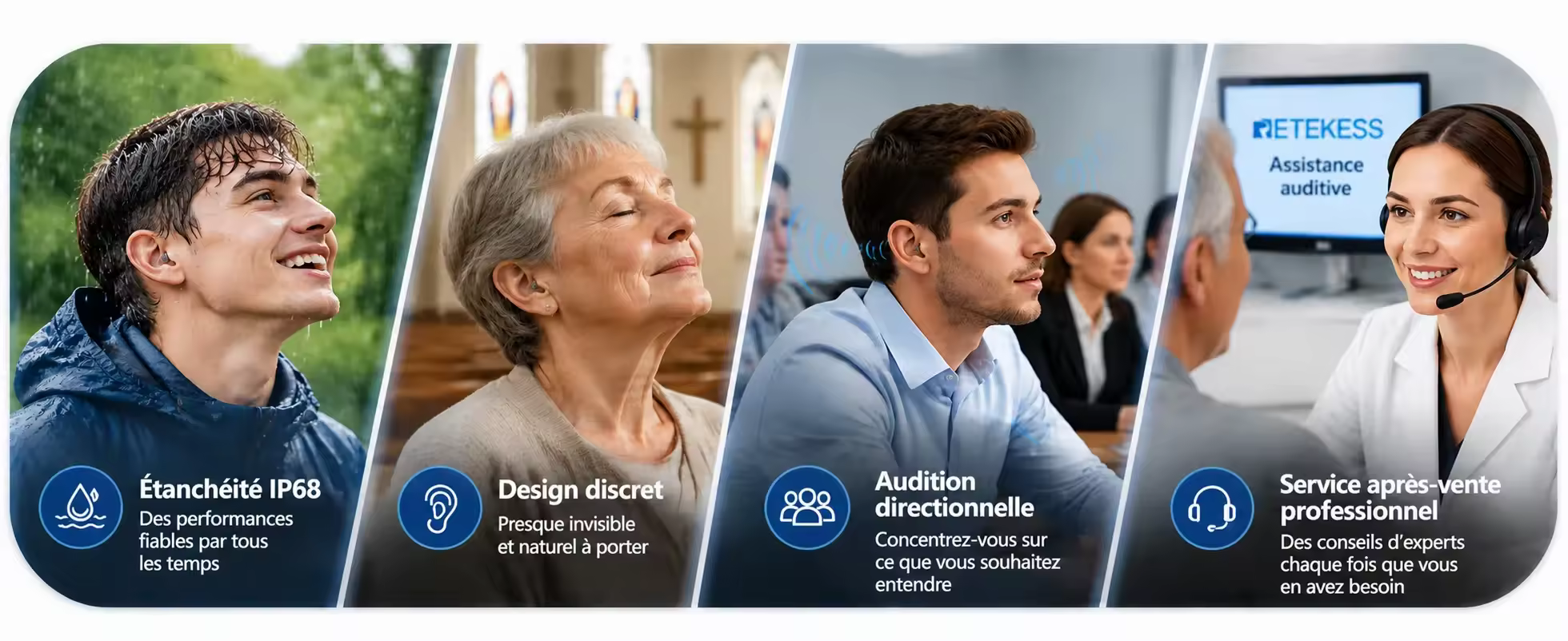 Aide Auditive RIC TE105 : une Expérience Auditive Personnalisée pour les Pertes Auditives Modérées à Sévères