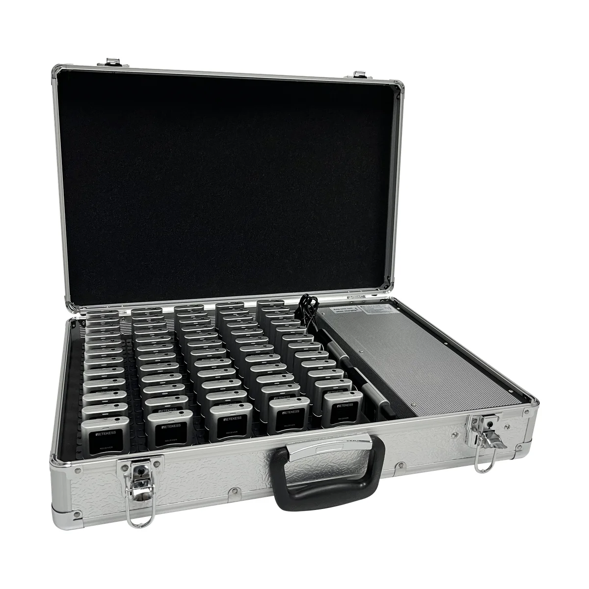 TT033A Valise de Charge 60 Emplacements pour Systèmes de Guide Touristique Sans fil T130U et T131U